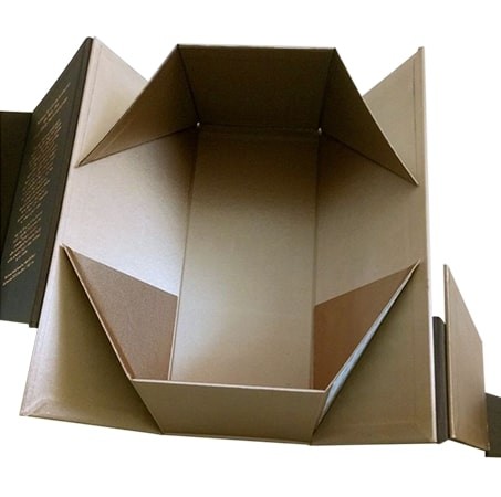 Foldable Wine Packaging Box Collapsible Rigid Box Present CMYK Color Printing