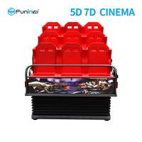 Buy cheap Metal Screen 7d Simulator Cinema 6 / 9 Seats With Wind Effects Electric System product