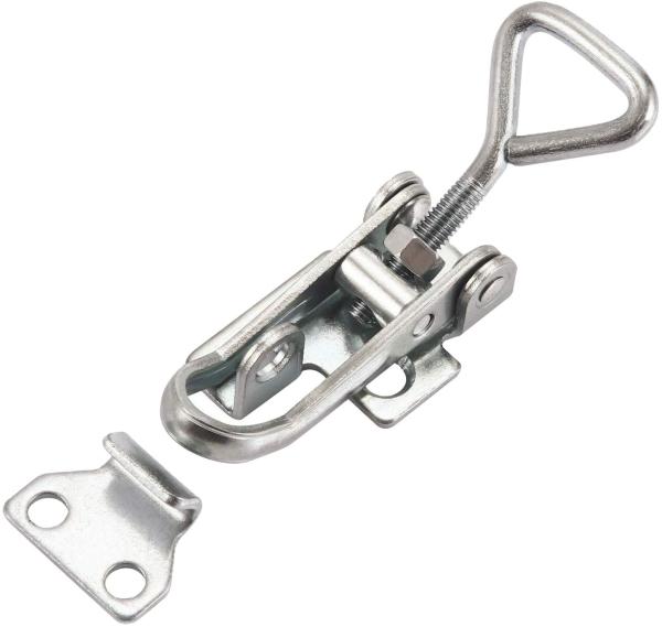4006 Spring Toggle Clamp Latch Hasp Mild Stainless Steel For Tool Box Door