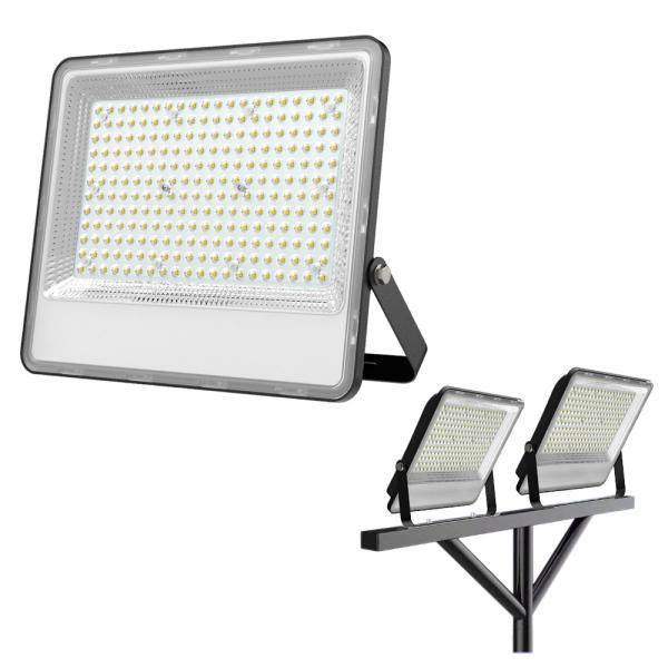 Buy cheap SMD3030 Asymmetric High Power LED Flood Lights 200 Watt Black Aluminum Body from wholesalers