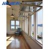 Buy cheap Soundproof Fold Up Porch Windows 6063 Aluminum Vertical Bifold Window from wholesalers
