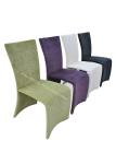 Indoor Fabric Upholstered Dining Chairs , Luxury Dining Chair Full Wrapped Leg