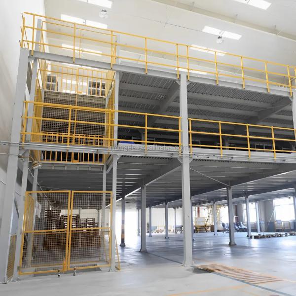 Buy cheap Large Span Steel Structure Platform Powder Coating / Galvanizing Industrial Mezzanine Floor from wholesalers
