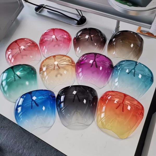 Buy cheap Anti Fog 180d Mirrored PPE Face Shields Visor 1mm Lens Thickness from wholesalers