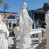Buy cheap Marble Virgin Mary Statue Life Size Catholic Religious Female Statues Molds Handcarved Outdoor Home Decoration from wholesalers