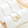 Buy cheap YASVITTI 14K Yellow Gold Plated Interlocking Circle Heart Cubic Zirconia Pendant Necklace 925 Sterling Silver Jewelry from wholesalers