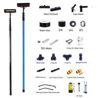 Buy cheap 50ft Carbon Fiber Telescopic Window Cleaning Pole for Window and Solar Cleaning product