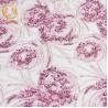 Buy cheap Wedding Dress Pink Heavy Beaded Lace Fabric Customized 20% Polyester from wholesalers