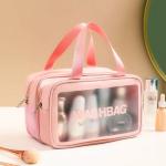 LARGE CAPACITY DRY AND WET SEPARATION MAKEUP BAG WOMEN'S PORTABLE COSMETICS