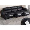 Buy cheap BN Italian Minimalist High Back Elephant Leather Ear Functional Sofa Modern Top Layer Cowhide Electric Sofa Bed from wholesalers
