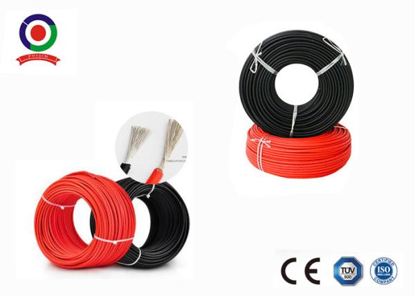 Double Insulation Solar PV Cable , Cold Resistant 4mm DC Solar Cable TUV