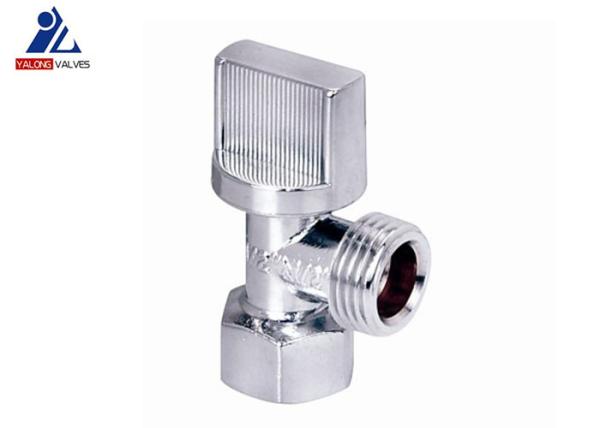 Buy cheap Polish ABS Handle Chrome Plated Angle Valve Water ISO14001 from wholesalers