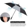 Buy cheap 62 inch oversized Travel Square Golf Double Layer Air Vent Umbrella Windproof Large Straight Handle for men and women from wholesalers