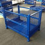 Waste Treatment Metal Stackable Storage Cage Steel Collapsible Wire Mesh