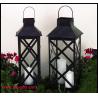 Buy cheap White Metal Lantern Christmas Decoration Designs Hurricane Lamp Nordic Candle Holder from wholesalers