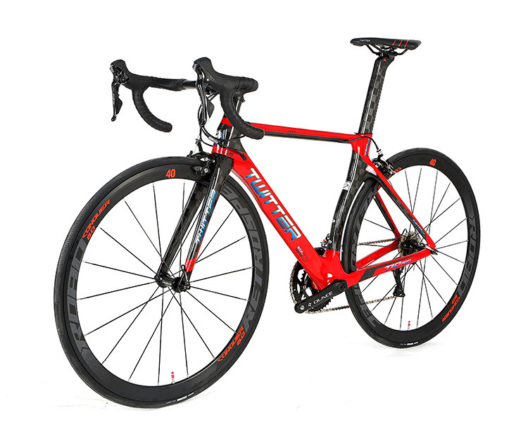 8.3KG 22 Speed Carbon Fiber Road Bike , Twitter T10 Pro Road Bike