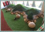 Garden Outdoor Synthetic Turf / Artificial Grass 9600 Dtex For House Decoration