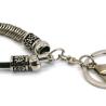 Buy cheap Copper Hollow Bracelet Key Chain , Plated Silver Key Ring Imitate Handmade OEM from wholesalers