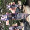 Buy cheap Luxury punched Foldable Tactical Hunting Knife Damascus Knife Set from wholesalers