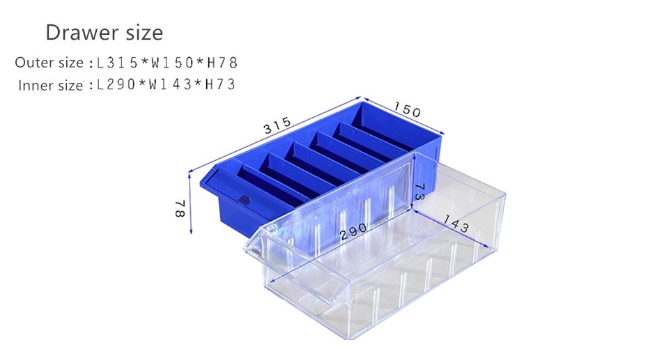 Drawer new design storage rolling tool box trolley