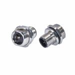 Rigoal AWG26 M12 Female Connector CuZn M12 D Coded Connector