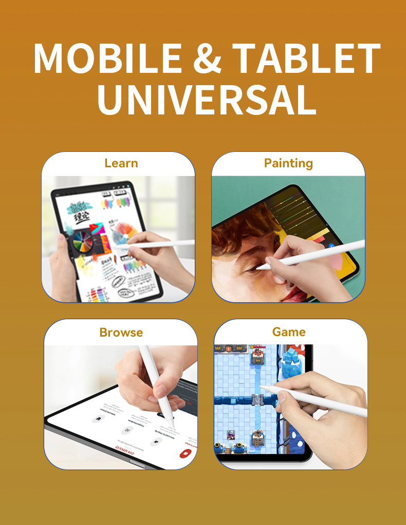 Magnetic Adsorption Tablet Pen Active Touch Stylus Pen For IPad 8 9 10