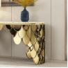 Buy cheap Modern Entryway Marble Console Tables With Stainless Steel Base from wholesalers