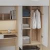Buy cheap Bedroom Furniture Metal Bunk Bed With Desk Wooden Post Support customization from wholesalers
