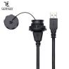 Buy cheap Customize Length Wire Soldering USB 2.0/3.0 Female Panel Mount Waterproof Connector from wholesalers