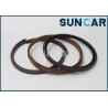 Buy cheap K9002068 Bucket Cylinder Repair Seal Kit Models DX420LC Doosan Excavator Service kits Parts from wholesalers