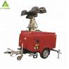 Buy cheap 20kw Portable Flood Lights With Generator Plants 7m Metal Halide 1800rpm from wholesalers