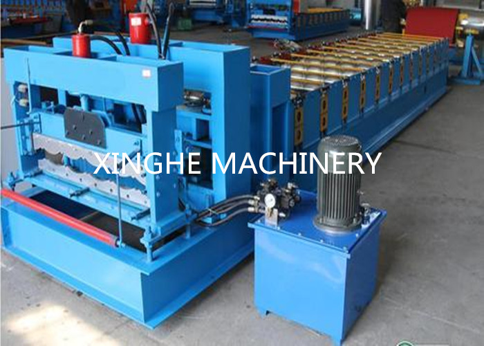 3kw Roof Roll Forming Equipment / Tiles Making Machine With 9 Rows Rollers