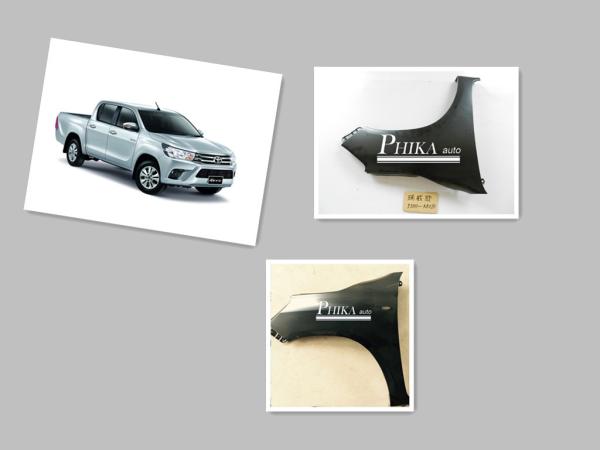 Buy cheap Japanese Toyota Hilux Revo Pickup Body Parts Balck Grey Car Fender Lamp Hole from wholesalers