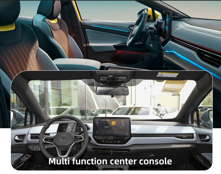 VW Electric Supercar SUV Vehicle High Speed Long Nedc Range 7 Seats Openable Sunroof ID 6 crozz New Energy Vehicles Used car