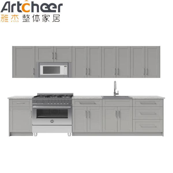 Buy cheap Traditional German Plywood Kitchen Cabinet with Pure Acrylic Countertop at a Reasonable from wholesalers