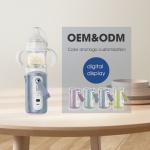 ODM Baby Glass Mother Milk Feeding Bottle 240ml 3 In 1 With Formula Dispenser