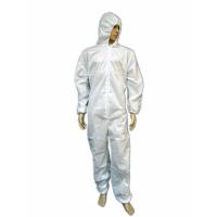 Buy cheap Non Sterilized Disposable PPE Coveralls Splash Proof Sms Chemical Coveralls product