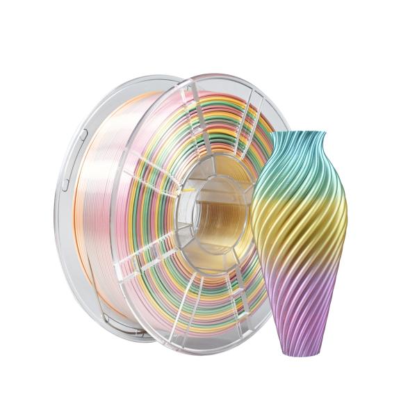 Buy cheap Strong Toughness 3D Printer Silk Rainbow Color 1.75mm PLA Filament from wholesalers