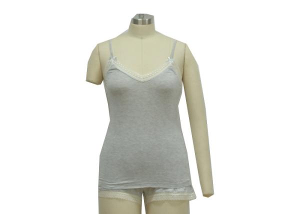 Buy cheap Homestyle Ladies Loungewear Sets Super Soft Womens Pajamas Lace Decoration from wholesalers