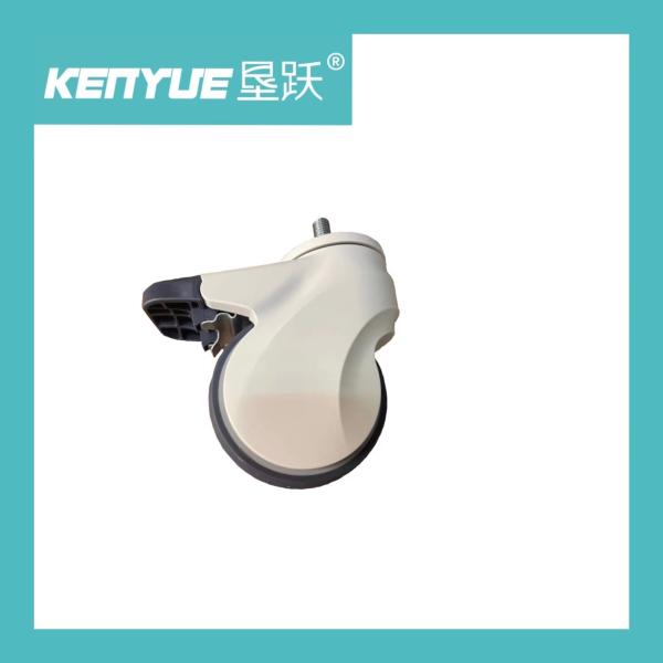 Buy cheap 5 Inch 100mm Thread Stem Fitting Medical Caster Wheels ABS TPR from wholesalers