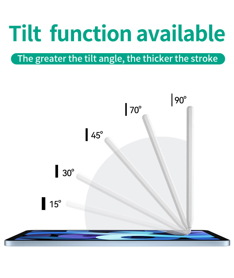 Waterproof Stylus Pencil for iPad Silver Color