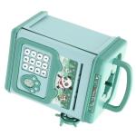 kids educational financial customs atm password put credit cards piggy bank blue