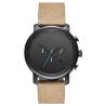 Buy cheap IP black brushed case japan movement stainless steel watch minimalist from wholesalers