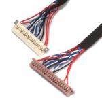 Pitch 1.25mm Lvds Cable Assembly Hirose DF13-40DS-1.25C To Df 19g-20s
