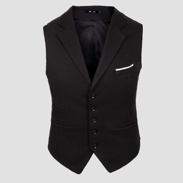 Buy cheap 100% Polyester Men's Fashion Vest match the Suits from wholesalers
