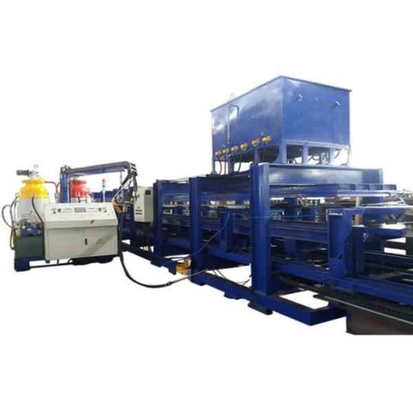 Buy cheap 0.4-0.8 Mm Colored Steel 6meters / Min Pur Sandwich Panel Roll Forming Machine Production Line from wholesalers