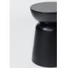 Buy cheap Round shape Black solid wood hotel bedroom furniture drum side table from wholesalers