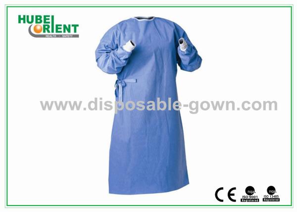 Buy cheap Dark Blue Prevent Bacteria Against-Liquid Permeation Disposable Surgical Gowns from wholesalers