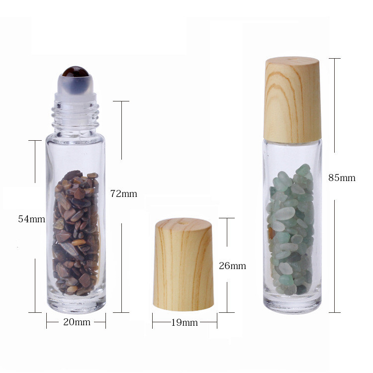 Frosted Roller Bottles Wholesale 10ml Amethyst Roller Bottle Volume Custom Surface Printing