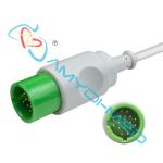 OEM ECG Cable 3 Lead Round 17 Pin Plug For SPACELABS ECG Monitors